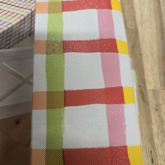 Colorful Checkered Tablecloth - Picture 2 of 4